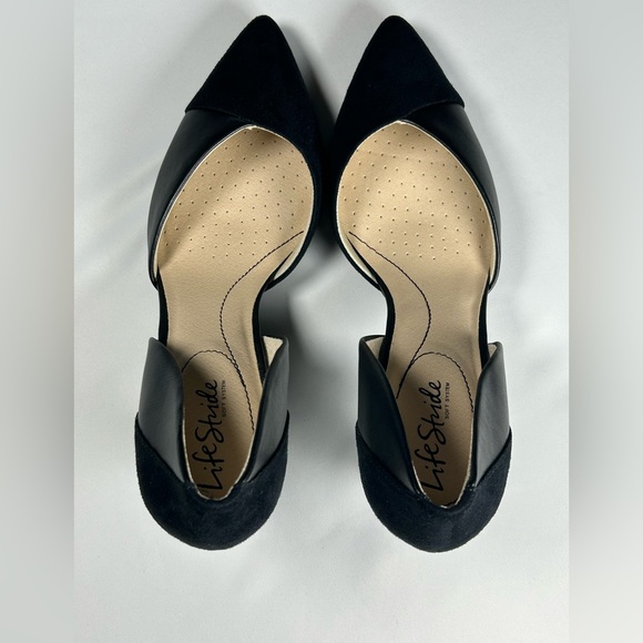 Life Stride Women's Black Pointed Toe Heels, Size 9 - Picture 4 of 10